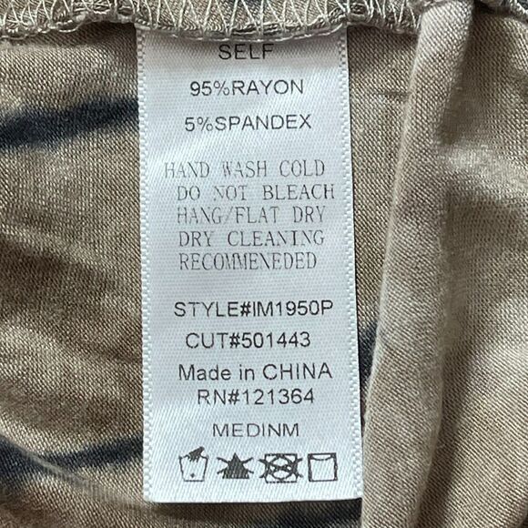 Vocal Tie Dye Pants with Stones Size M Embellished Drawstring Pockets Rhinestone - Picture 10 of 10